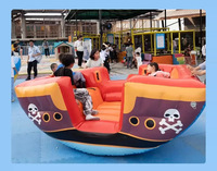 Parc d'attractions gonflable pour enfants : Bateau pirate, balançoire aquatique, chaise crabe, château gonflable, équipement de jeu