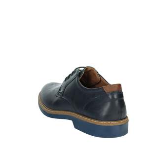 Scarpe Eleganti da Uomo con Lacci in Pelle Blu Traforata Stile Oxford per Abbigliamento Formale - Product Image 2
