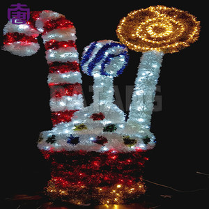 Luces navideñas LED 3D para exteriores IP65 de gran tamaño con diseño de bastón de caramelo para decoración de centros comerciales - Product Image 3