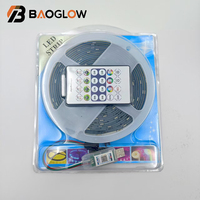 OEM ODM 5V 18LED 10mm PCB Bande lumineuse intelligente COB colorée à commande à distance pour Noël, Nouvel An, décoration de la maison et du jardin