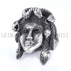 Acier inoxydable Vintage Mode Serpent dame Anneaux Gothique Punk Mythologie Grecque Anneau Hommes Cool Non Ternir Punk Anneaux - Product Image 3