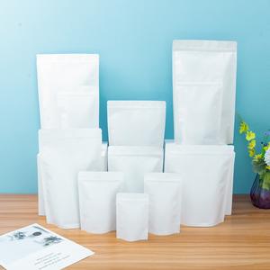 ถุงกระดาษคราฟท์สีขาวขนาด 13*18.5+4 ซม. พร้อมซับในฟอยล์อะลูมิเนียม ปิดผนึกเองได้ เป็นมิตรกับสิ่งแวดล้อม สำหรับบรรจุภัณฑ์ชาดำ ซูชิ และเยลลี่ ขายส่ง - Product Image 1