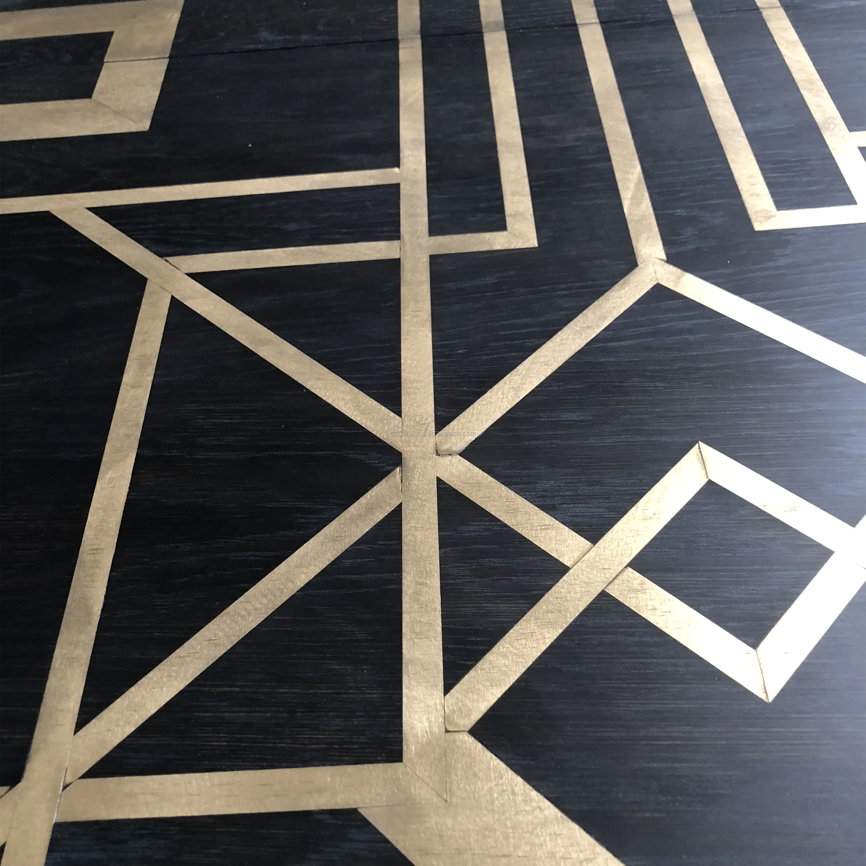 Brand New black wooden metal parket floor supplier