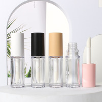 Tube de brillant à lèvres transparent 10 ml, flacon de brillant à lèvres exfoliant rose, flacon de correcteur et de fond de teint, marque personnalisée, emballage séparé