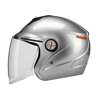 Casque de vélo Logo personnalisé, visage ouvert, longue visière, casque de sport automobile avec visière noire et transparente