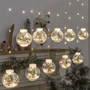 Guirlandes lumineuses LED de <span class=keywords><strong>Noël</strong></span> pour l'extérieur, Père <span class=keywords><strong>Noël</strong></span>, bonhomme de neige, sapin de <span class=keywords><strong>Noël</strong></span>, décorations de <span class=keywords><strong>fenêtre</strong></span> et de rideaux - Product Image 5