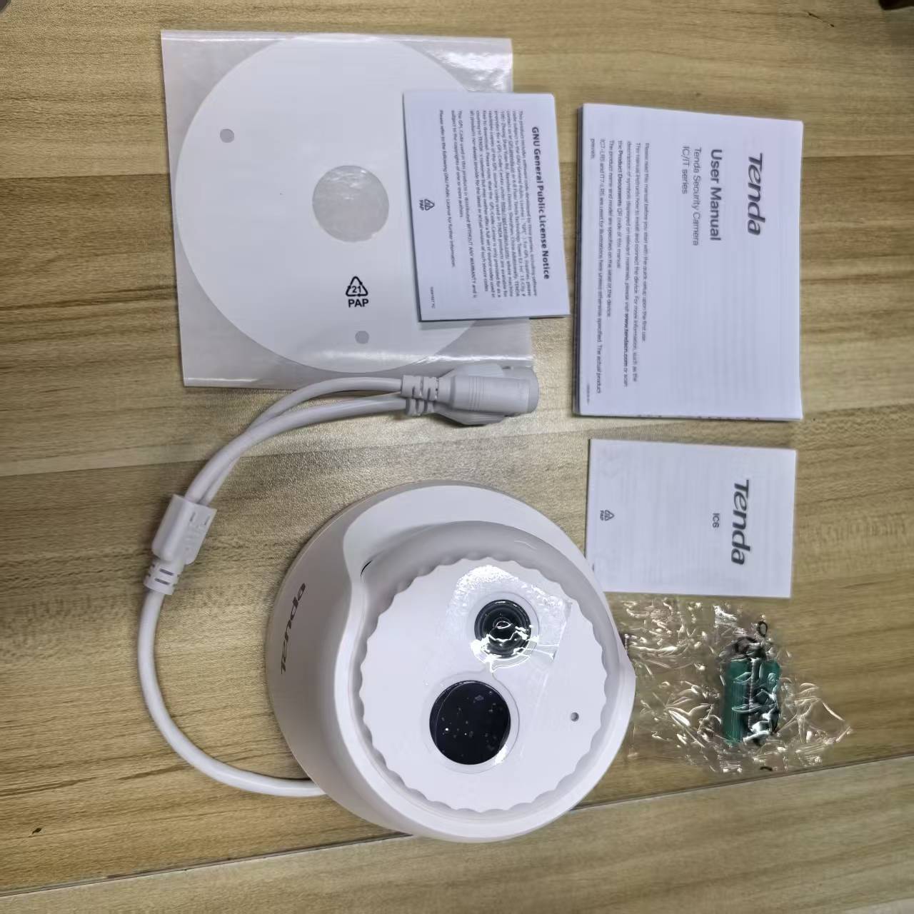 Tenda 3MP PoE Pan-Tilt Dome Security Camera – 2304×1296 Indoor CCTV Camera - View 3