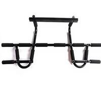 Barre de traction murale multi-prise en acier pour exercices à domicile