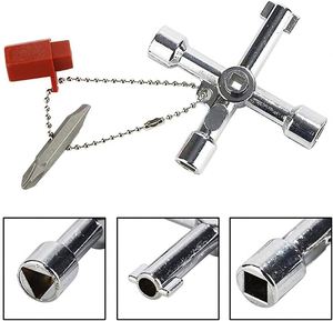 Llave Cruzada Universal Multifunción de 4 Vías, para Medidor de Gas, Grifo, Electricistas, Caja de Distribución Eléctrica - Product Image 3