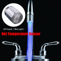 Robinet d'eau LED avec lumière, cuisine, salle de bain, douche, robinet, buse, tête, 7 couleurs changeantes, capteur de température, lumière LED pour robinet