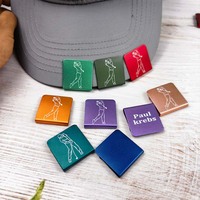 Clips de bord de casquette vierges de diverses couleurs, épingles à chapeau, pinces à billets pour personnalisation par gravure laser
