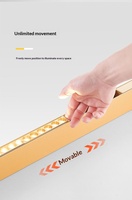 Rail magnétique 48V DC doré, design moderne et flexible sans éclairage principal pour les travaux de décoration intérieure de villas et de locaux commerciaux (plafond et mur)