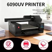 Impresora UV Plana de 6090 cm, Plotter de Inyección de Tinta Digital, Máquina de Impresión LED para Carcasas de Teléfono, Cerámica, Vidrio, Madera