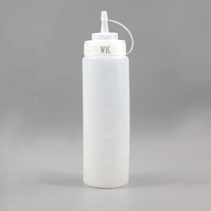 Matériau PP5 8oz 12oz 14oz 16oz 24oz 32oz 36oz compte-gouttes pour salade ketchup <span class=keywords><strong>sauce</strong></span> au miel bouteille en plastique <span class=keywords><strong>à</strong></span> presser - Product Image 4