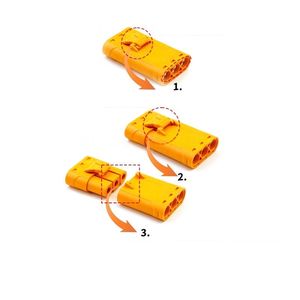 ขั้วต่อกระแสตรง Amass LCC40PB-M สำหรับกระแสสูง - 45A LCC40-F แบบติดตั้งบนแผงวงจรพิมพ์แนวตั้ง ทำจากทองเหลือง สำหรับเชื่อมแบตเตอรี่ลิเธียม - Product Image 5