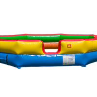 Terrain de jeu gonflable octogonal portable pour enfants avec porte d'entrée pour fêtes en extérieur et location