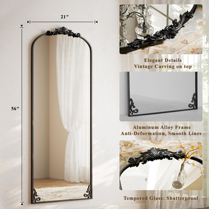 Grande porta ad arco gotico fatto a mano di lusso moderno metallo incorniciato <span class=keywords><strong>specchio</strong></span> di vetro per il bagno soggiorno retrò <span class=keywords><strong>Vintage</strong></span> stile rustico - Product Image 5