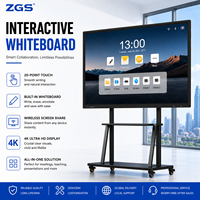 Tableau blanc interactif 75 pouces 4K UHD, écran tactile 20 points, tableau intelligent pour la publicité en magasin, les événements et les présentations