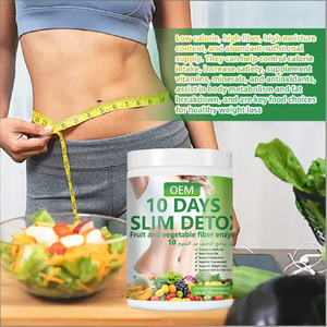 Batido Detox Adelgazante Personalizado de 10 Días, Suplemento Herbal con Alto Contenido de Fibra, Supresor del Apetito, Quemagrasas, Apoyo al Metabolismo, OEM - Product Image 3