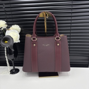 Borsa da Donna di Alta Gamma in PU a Contrasto, Lussuosa Borsa a Mano con Chiusura a Cerniera, Ecologica e Versatile, Borsa a Tracolla per Ufficio - Product Image 6