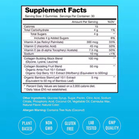 OLLI OEM/ODM Gummies de collagène vitaminés, produit de beauté pour la croissance des cheveux et des ongles, les os solides, l'éclaircissement de la peau, vitamine A, vitamine E