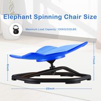 Chaise pivotante pour enfants autistes, chaise sensorielle rotative pour enfants, chaise d'entraînement à la coordination corporelle, jouet préscolaire pour enfants