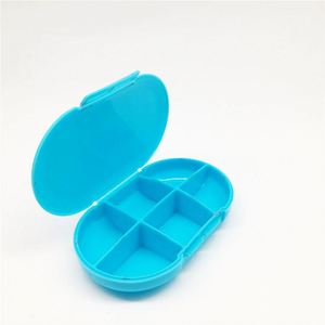 Plastic 5 Grid Pill <b>Container</b> | Travel Medicine Organizer With Detachable Design Transparent Shell Daily <b>Tablet</b> Sorter Box - Product Image 2