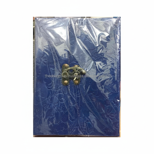 สมุดโน้ตปกหนังสีฟ้าสมุดไดอารี่คุณภาพดีปกสำหรับสำนักงานและโรงเรียนขายส่ง - Product Image 1