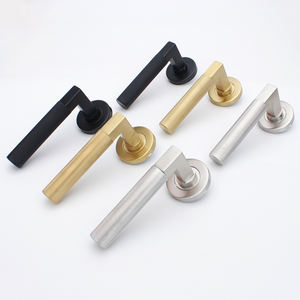 الفاخرة النمط الأمريكي الذهب مخرش رافعة مقابض باب الصلبة باب من الفولاذ المقاوم للصدأ مقابض باب أسود/الحرير PVD/الحرير SS - Product Image 4