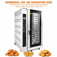 Four à convection pour boulangerie, équipement de cuisson commercial électrique ou à gaz pour la production de pain, de pâtisseries et de gâteaux