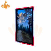 Moniteur à écran tactile oled à cadre acrylique avec lumière LED capacitive verticale de 32 pouces