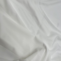 Liquidation Ventes Tissu de robe en satin extensible en polyester lisse blanc de haute qualité
