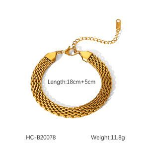 LEPAI 18K Gold Plated Stainless Steel Charm Bracelets Unisex Party <strong>Fashion</strong> Bead Chain Handmade <strong>Jewelry</strong> <strong>Wholesale</strong> - Product Image 6