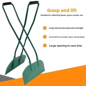 Raccogli Foglie con Manico Lungo 95cm in Acciaio, 14 Denti, <span class=keywords><strong>Rastrello</strong></span> Resistente <span class=keywords><strong>per</strong></span> Giardino e Prato, <span class=keywords><strong>per</strong></span> Pulizia Foglie Cadute - Product Image 4