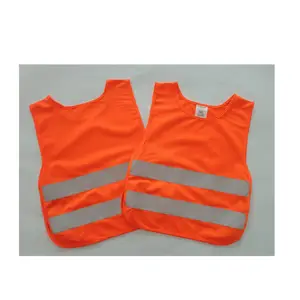 PA0731 Kids Safety Vests With Hood High Quality Safety Reflective Clothing Warning Vest For Children