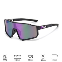 Lunettes de soleil de cyclisme, nouvelle mode européenne et américaine, monture large, unisexe, colorées, pour l'extérieur, lunettes de montagne, protection UV400