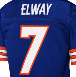 2025蹒跚缝制美式足球球衣丹佛野马队 #27多宾斯 #2 Surtaun #7 Elway - Product Image 5