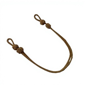 Cordon en macramé torsadé à 3 brins en argent allemand, couleur personnalisée, haute ténacité, accessoires vestimentaires Dada - Product Image 2