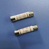 Fusible céramique 6B 6.30*25 conforme RoHS, prise britannique, 240V 2A-13A, faible capacité de coupure, bipolaire, haute tension, homologué IEC
