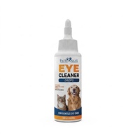 Cairan Pembersih Mata Hewan Peliharaan 100ml Anjing Kucing Penghilang Noda Air Mata Lembut Cairan Pencuci Mata Pabrik GMP OEM Logo Kustom