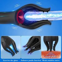 Godet de masturbation électrique étanche à stimulation par vibration, entraîneur de pénis automatique rechargeable par USB, stimulateur du gland pour homme, jouet sexuel pour adulte