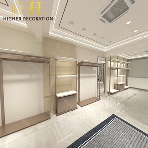 ระบบชั้นวางเสื้อผ้าโลหะสำหรับวางเสื้อผ้าที่วางโชว์เฟอร์นิเจอร์ร้านเสื้อผ้าสำหรับงานหนัก - Product Image 3