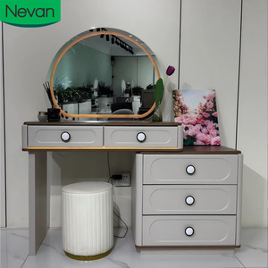 In Stock Gray Dressing Table HD LED Mirror Quality | Alibaba.com