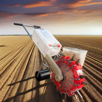 HPF-5 Nouveau Produit Semoir Manuel Pousse-Main pour Arachides Riz Maïs Équipement de Plantation à Semoirs Transparents Avec CE