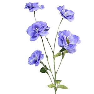 Nuovo matrimonio fiori fiori di seta Bellflower 5 teste artificiali Lisicodon Grandiflorum fiore - Product Image 5