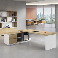Bureau de direction écologique de qualité E0, table de bureau moderne et simple pour manager, mobilier de bureau, bureau de patron, bureau de président