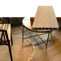Planches de terrasse en composite bois-plastique anti-UV, co-extrusion WPC, revêtements de sol extérieurs imperméables