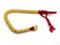 Bracelet en corde rouge tressée avec pièces de monnaie brisées, style chinois authentique, pour femme, avec fermoir OT personnalisable