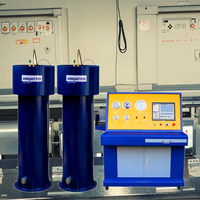 Plataforma de prueba hidrostática de alta presión de suministro directo del fabricante, bomba de pistón de 48 Mpa, potencia neumática para pruebas de agua limpia