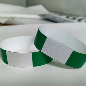 Bracelet en papier synthétique DuPont imprimé à l'écran avec logo personnalisé, couleur écologique, style nautique, promotionnel, jetable - Product Image 1